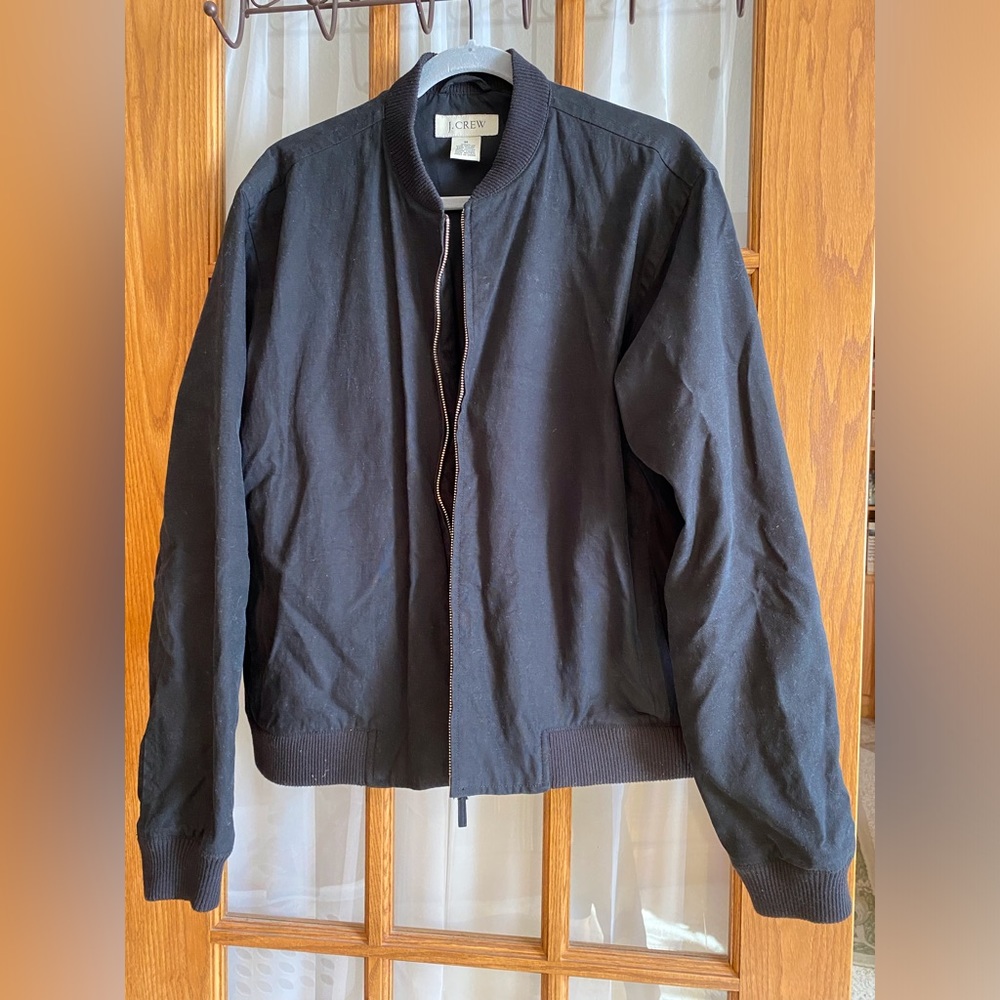 J Crew Bomber Jacket Black